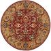 SAFAVIEH Classic Gloria Traditional Wool Area Rug Red/Gold 6 x 6 Round