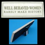 Marilyn Monroe WELL BEHAVED WOMEN Quote Marble Wall Plaque/Stand Sign Home Decor