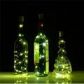 20LED Solar Power Wine Bottle Copper-Wire Fairy String light Cork Shape Decor
