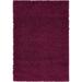 Unique Loom Solid Shag Rug Eggplant Purple 4 1 x 6 1 Rectangle Solid Modern Perfect For Living Room Bed Room Dining Room Office