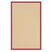 Linon Athena Runner Natural with Red 2.6ft x 8ft