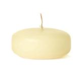 1 Pc Ivory Floating Candles Small Disk 2.38 in. diameter x 1 in. tall