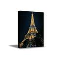 Awkward Styles Paris Modern Canvas Wall Art Eiffel Tower Canvas Decor Paris Night View Eiffel Tower Framed Poster Paris City View Printed Artwork Housewarming Decor Gifts Ideas Ready to Hang Pictures