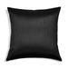 Aiking Home Solid Faux Silk Decorative Throw Pillow COVER 20 by 20 - Black