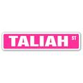 TALIAH Street Sign Childrens Name Room Sign | Indoor/Outdoor | 18 Wide