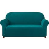 Subrtex Stretch 1-Piece Textured Grid Slipcover Sofa Cover Turquoise