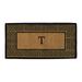 Calloway Mills The Grecian Monogram Outdoor Doormat Extra-thick 3 x 6 (Letter T)