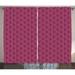 Roses Curtains 2 Panels Set Abstract Drawing Monochrome Stylized Illustration of Floral Pattern Window Drapes for Living Room Bedroom 108 W X 63 L Dark Magenta Plum Pale Pink by Ambesonne