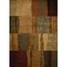 United Weavers Affinity Area Rug 750-04550 Shadows Brown Boxes Waves 1 10 x 7 2 Rectangle