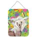 Carolines Treasures LH9437DS1216 Chinese Crested Easter Eggtravaganza Wall or Door Hanging Prints 12x16 multicolor