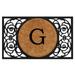 Calloway Mills Armada Circle Monogram Outdoor Doormat 22 x 36 (Letter G)