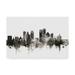 Trademark Fine Art Dayton Ohio Skyline Black White Canvas Art by Michael Tompsett