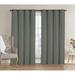 2 Pack: Hotel Thermal Grommet 100% Blackout Curtains - Gray 90 in. Length