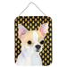 Carolines Treasures SS4267DS1216 Chihuahua Candy Corn Halloween Portrait Wall or Door Hanging Prints 12WX16H multicolor