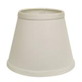 Cloth & Wire White Empire Hardback No Slub Fabric Lampshade with Uno Fitter for Table Lamps