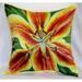 Yellow Lily Throw Pillow 22 x 22 in.