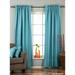 Turquoise Rod Pocket Matka Raw Silk Curtain / Drape - 60W x 108L - Piece