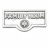 25 Switch Plate Tags FAMILY ROOM Name Signs Label Chrome Brass Traditional Engraved Wall Light Switch Cover Labels | Renovators Supply