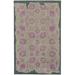 Pantone Color Influence Area Rug 45104 Grey Leaves Scrolls 8 x 10 Rectangle