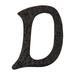 RCH Supply Company Decorative Solid Cast Iron Address Plaque Surface Mount House Letter