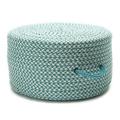 Colonial Mills 20 Blue Handmade Round Outdoor Ottoman