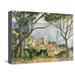 The Sea at LEstaque 1878 Coastal Village Scenic Landscape Stretched Canvas Print Wall Art by Paul C?zanne Sold by Art.Com