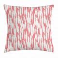 Abstract Throw Pillow Cushion Cover Hipster Style Inspirations Brush Stroke Stripes Watercolor Paint Smears Vintage Decorative Square Accent Pillow Case 20 X 20 Inches Coral White by Ambesonne