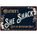 Heather s SHE SHACK Sign Metal Wall Decor 16 x 24 Matte Finish Metal 116240060056