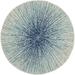 SAFAVIEH Evoke Vana Abstract Sunburst Area Rug Royal/Ivory 4 x 4 Round