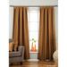 Brown Tab Top Matka Raw Silk Curtain / Drape - 43W x 108L - Piece