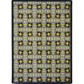Joy Carpets 1663C-01 Any Day Matinee Marquee Star Rectangle Theater Area Rugs 01 Gray - 5 ft. 4 in. x 7 ft. 8 in.