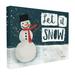 The Stupell Home Decor Collection Holiday Winter Eve Let It Snow Snowman with Red Scarf Wall Plaque Art 10 x 0.5 x 15