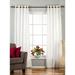 Lined-White Ring / Grommet Top Velvet Curtain / Drape - 43W x 96L - Piece