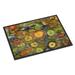 Carolines Treasures 8966MAT Abstract with Mother Earth Indoor or Outdoor Mat 18x27 27 L x 18 W multicolor