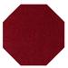 Ambiant Color World Collection Way Solid Color Area Rugs Burgundy - 7 Octagon