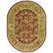 SAFAVIEH Classic Gloria Traditional Wool Area Rug Rust/Camel 4 6 x 6 6 Oval