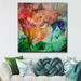 Ready2HangArt Painted Petals LXI Gallery-wrapped Canvas Wall Art - Multi-color 16 W x 16 H