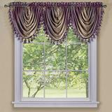 Park Avenue Collection Ombre Waterfall Valance - Aubergine