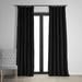 Signature Warm Black Blackout Velvet Curtain (1 Panel) Warm Black 50W X 120L