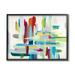 The Stupell Home Decor Collection Colorful Cross Hatch Abstraction Wall Art