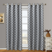 Pair Meridian Room Darkening Thermal-Insulated Grommet Window Curtain Panels ( Set of 2 ) - Gray - 104x108