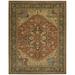 Nourison Living Treasures Area Rug Rust/Red 7 6 x 9 6 Latex Free Wool Oriental Pet Friendly 8 x 10 Indoor