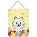 Pomeranian Easter Egg Hunt Wall or Door Hanging Prints