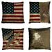 GCKG American Flag Pillowcase American Flag Reversible Mermaid Sequin Pillow Case Home Decor Cushion Cover 16x16 inches