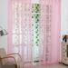 Voile Curtains Solid Sheer Curtain Scarf Drapes Rod Pocket Crushed Window Panels for Bedroom Living Room Kitchen