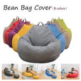 DODOING Bean Bag Covers(No Filler) Stuffed Animal Storage Chairs Couch Sofa Lazy Lounger Cover Indoor Home Decor 27.6 x31.5 Kids Bean Bag Chairs Cover