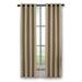 Curtainworks Malta Curtain Polyester Room Darkening Faux Silk Grommet Single Panel Sand 50 x 95 Adult