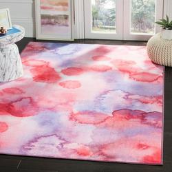 SAFAVIEH Paint Brush Amber Colorful Area Rug Fuchsia/Lavender 5 1 x 7 6