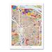 Trademark Fine Art Portland Oregon City Street Map Canvas Art by Michael Tompsett