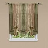 Park Avenue Collection Ombre Tie Up Shade 50x63 - Earth